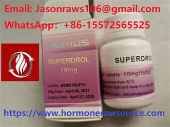 STROMUSC Superdrol (méthastérone) 10 mg*100 comprimés pour la musculation CAS :3381-88-2